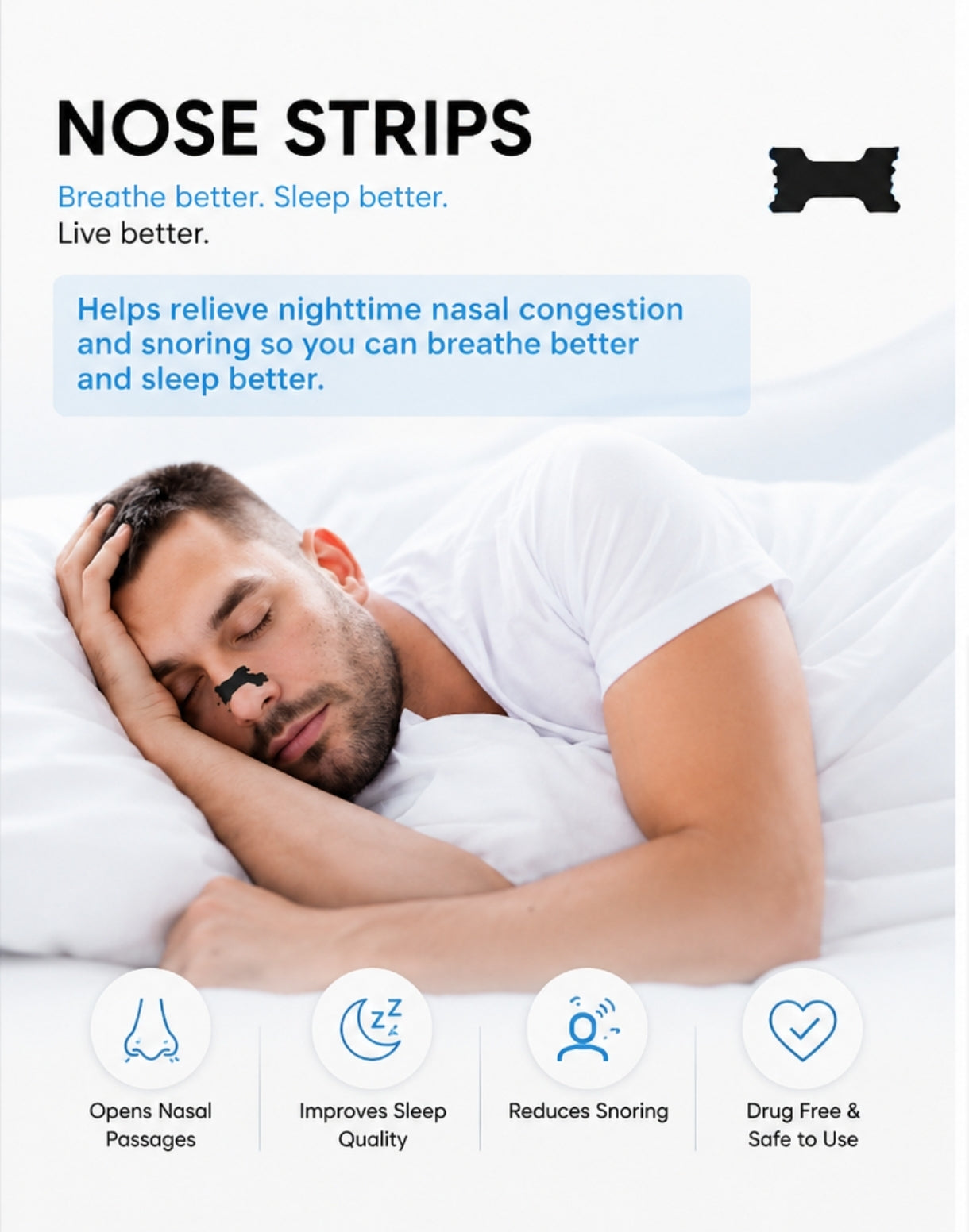 Pack of 30 Nasal Strips